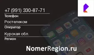 Кто звонил с 9913308771 - регион и оператор